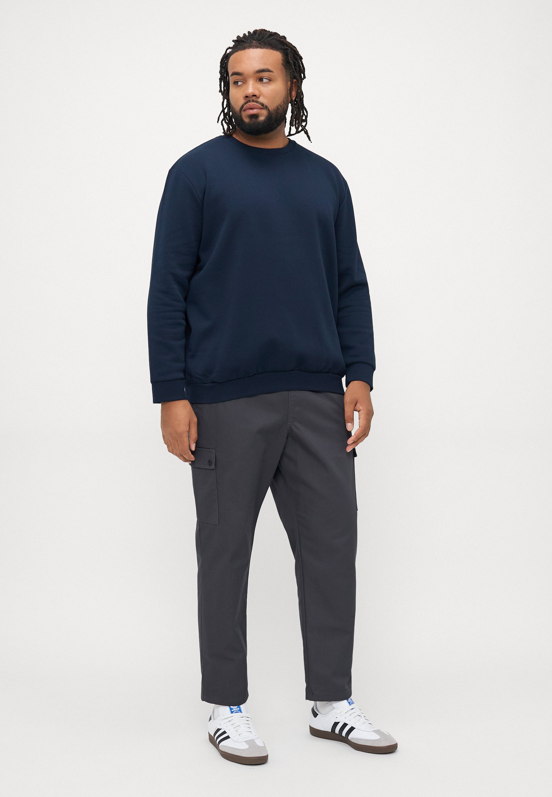 Felpa Jack & Jones JJEBRADLEY CREW - blu navy