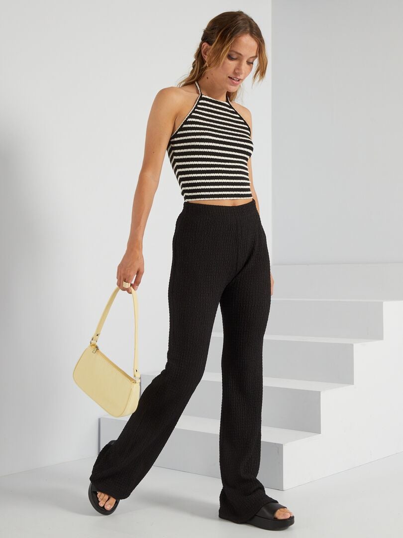 Calça Flare Suave - Preta
