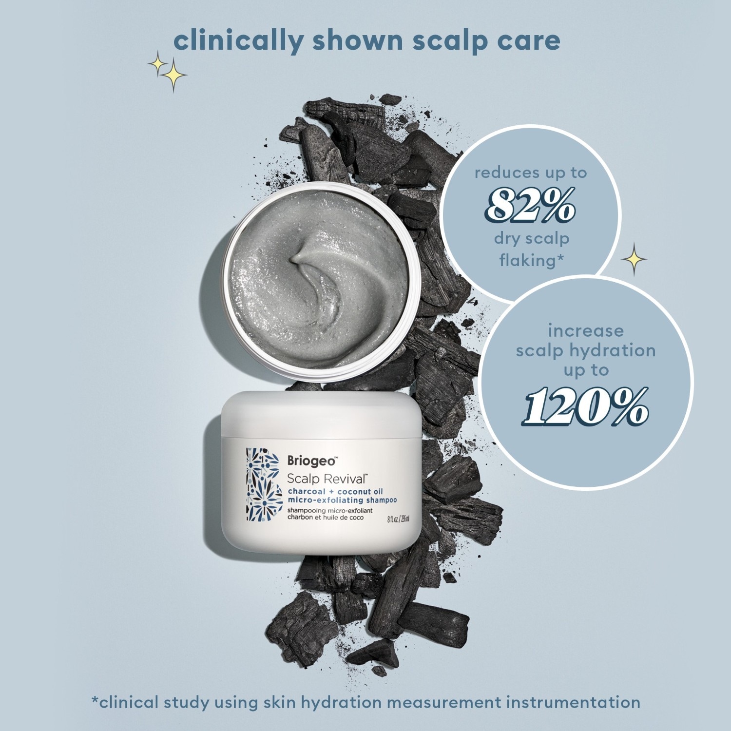 Champú Briogeo Scalp Revival™ con carbón activado y aceite de coco – 236 ml