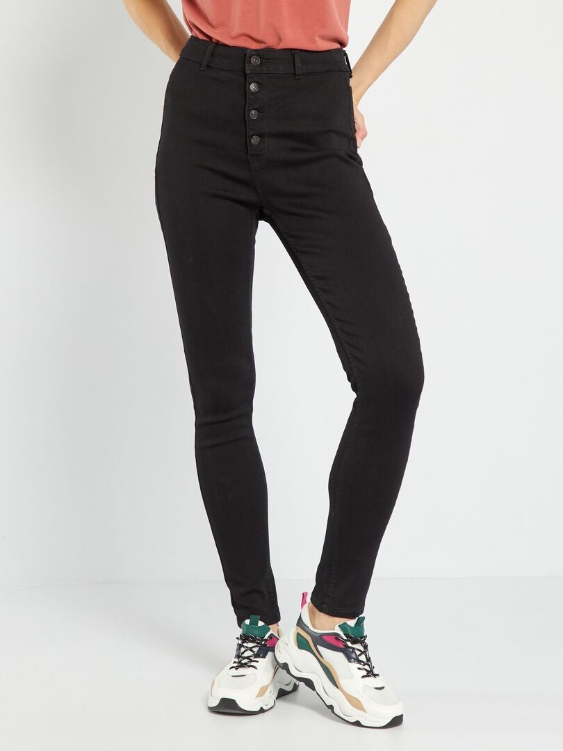 Skinny Jeans med Shaping-effekt - SORT