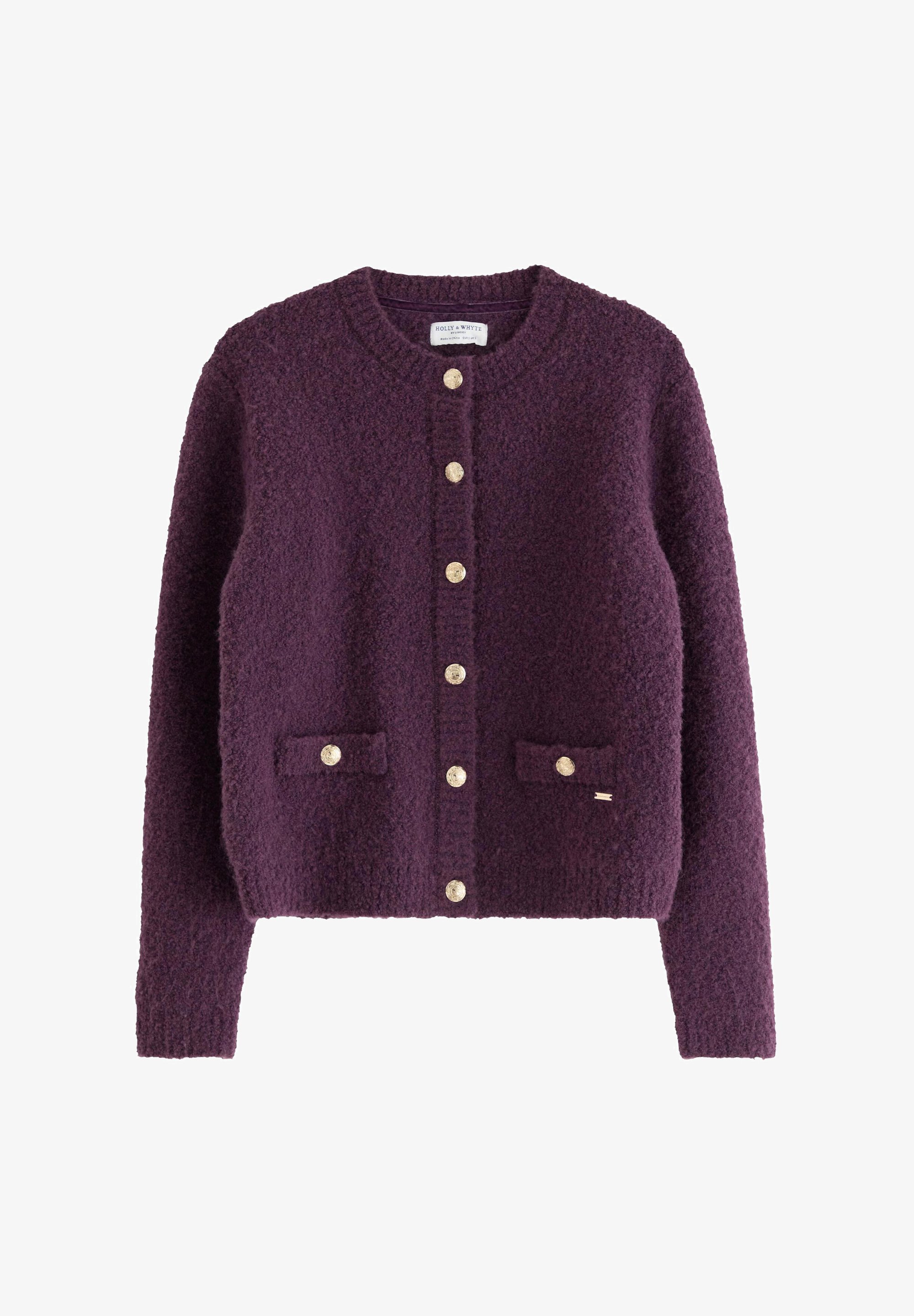 Lindex LUNAR - Cardigan - lilás escuro acinzentado