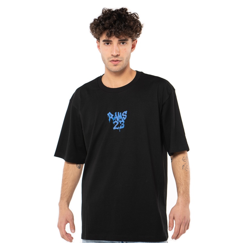  Camiseta de manga curta Hip-hop Rams 23
