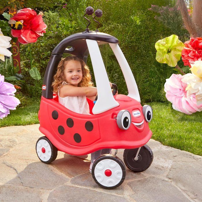 Cozy Coupe® – Little Tikes – Marienkäfer – Kinderauto – Abnehmbare Türen, Hupe und Boden – Ab 18 Monaten