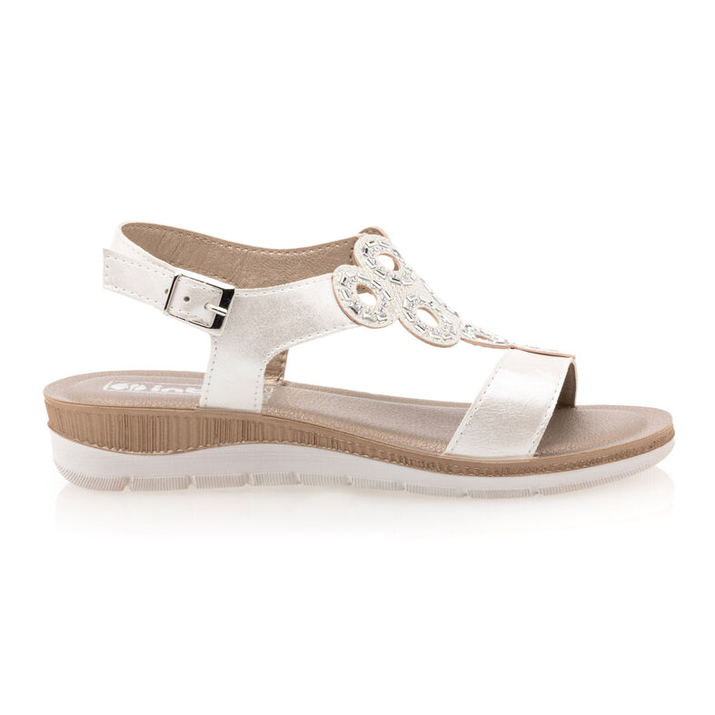 Sandalias blancas para mujer / Zapatos de punta abierta