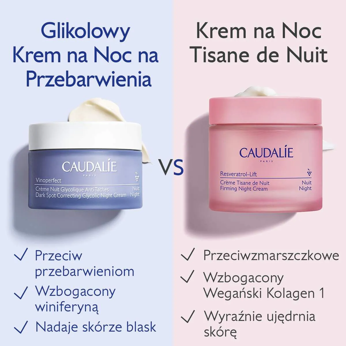 Caudalie Vinoperfect Glikolowy krem na noc na przebarwienia