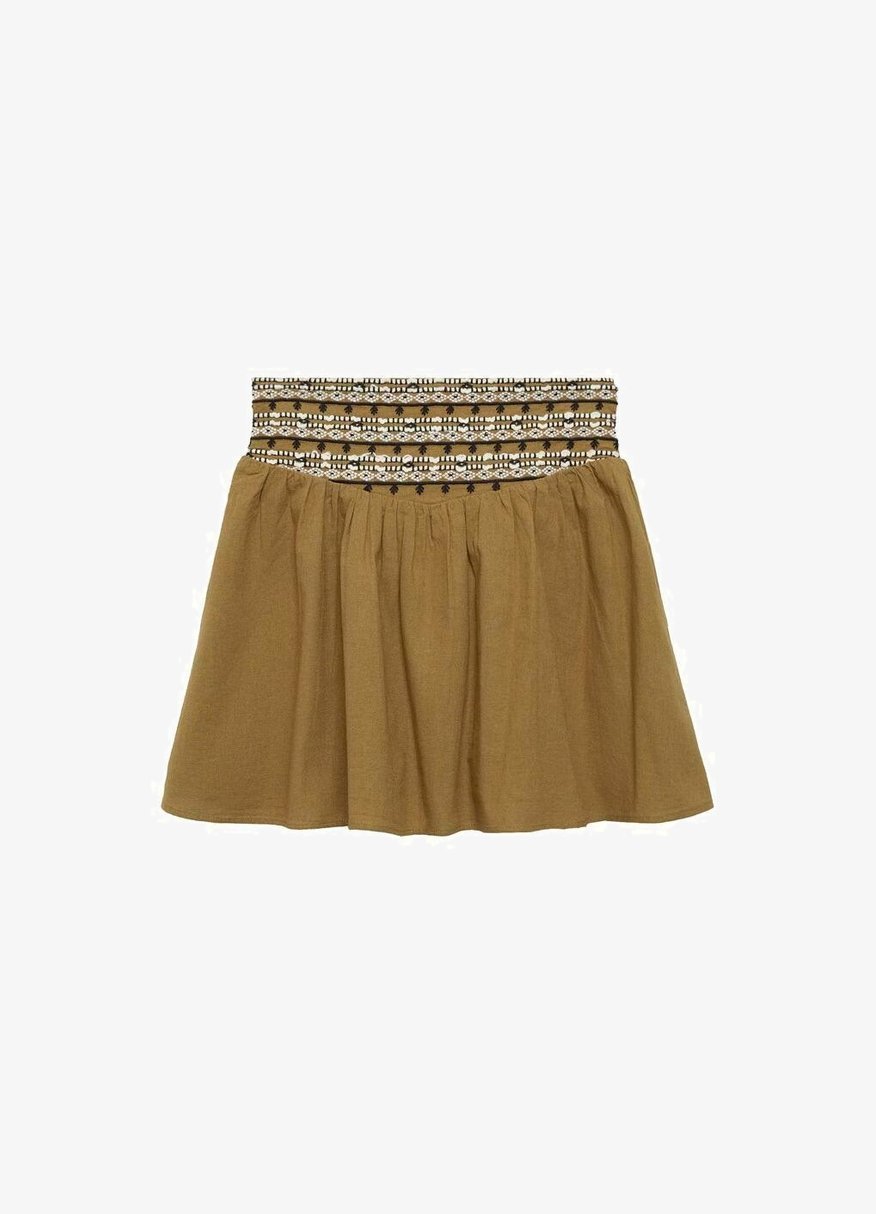 Jupe trapèze Mango Kids DEZERTF - olive