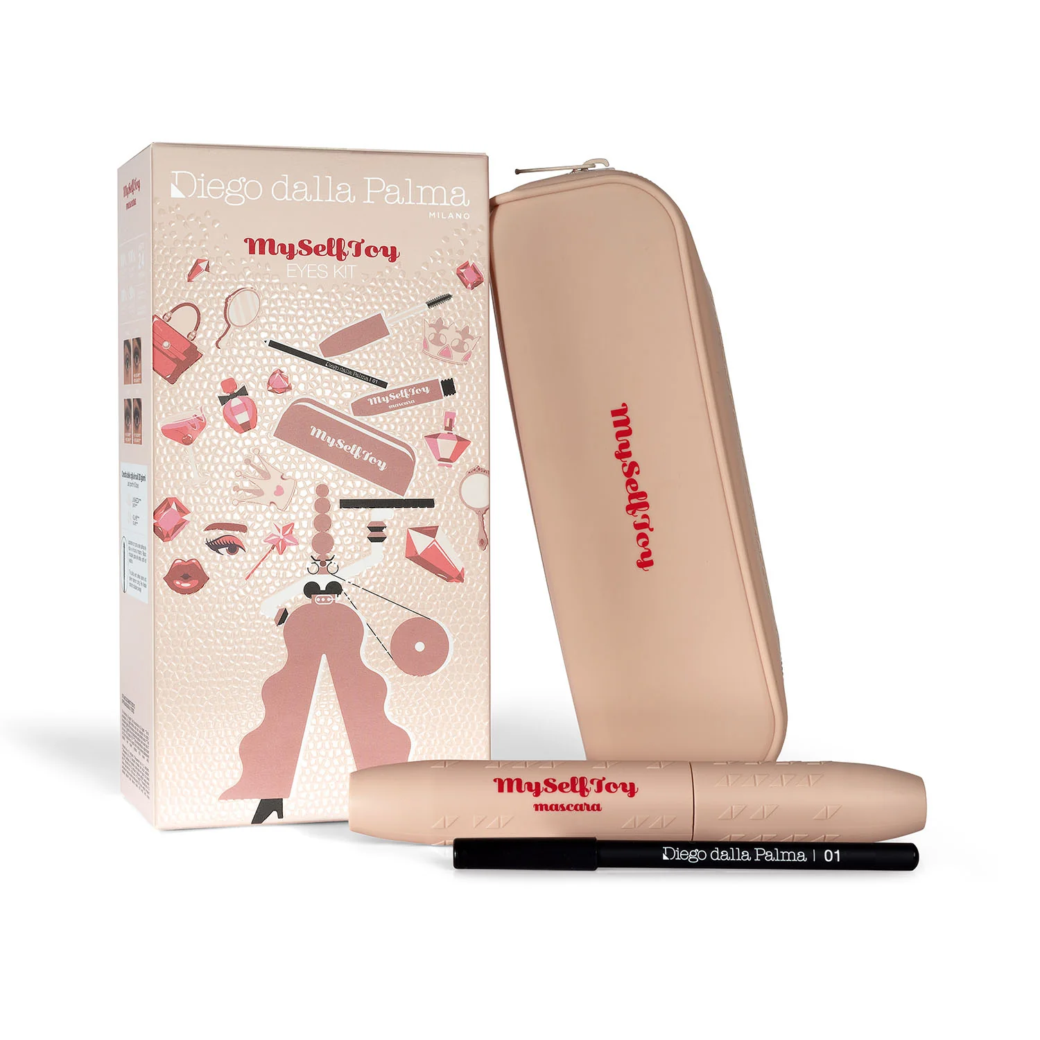 Occhi Kit Myselftoy Mascara - Cofanetto Make Up, Mascara, Matita occhi