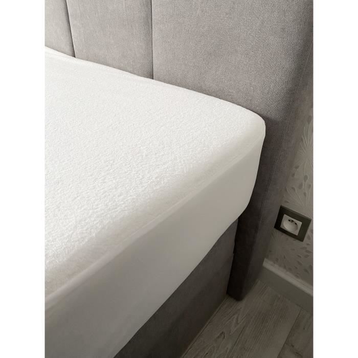Protector de colchón absorbente - 160x200 cm - Algodón - Antiácaros
