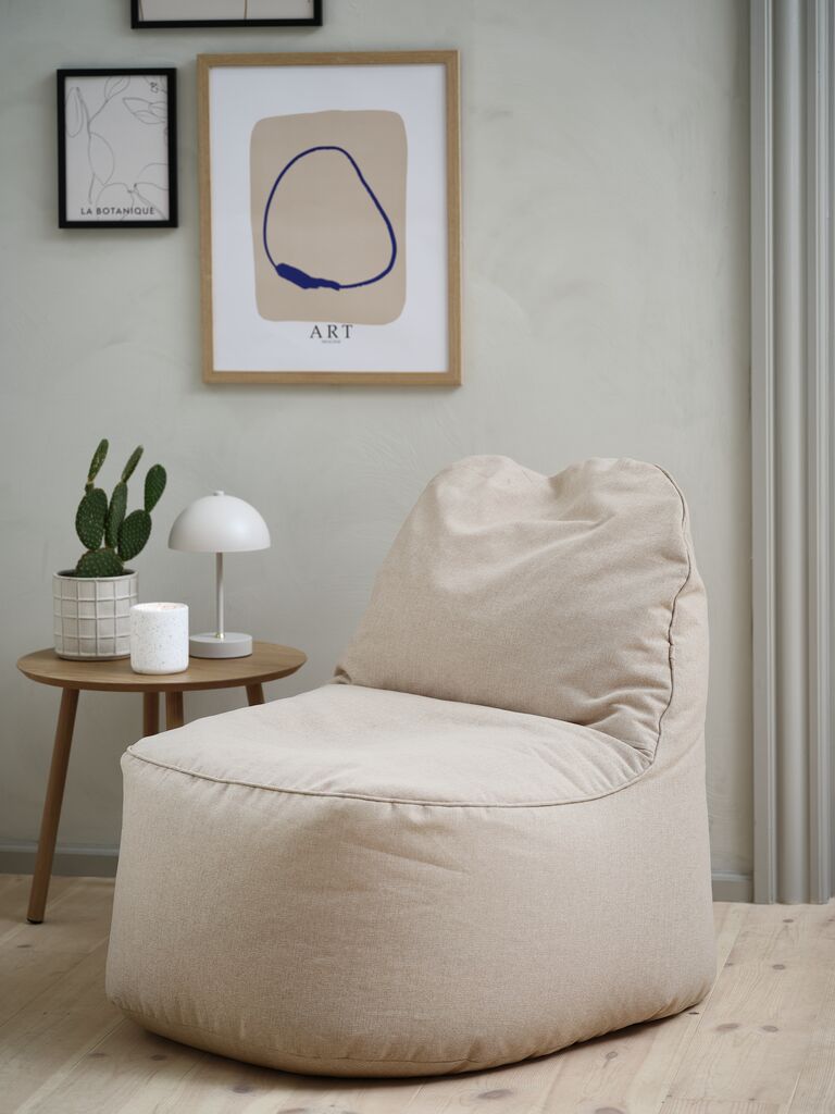 BANDHOLM Sėdmaišis Kėdė BANDHOLM 75x100x90 smėlio spalvos audinys