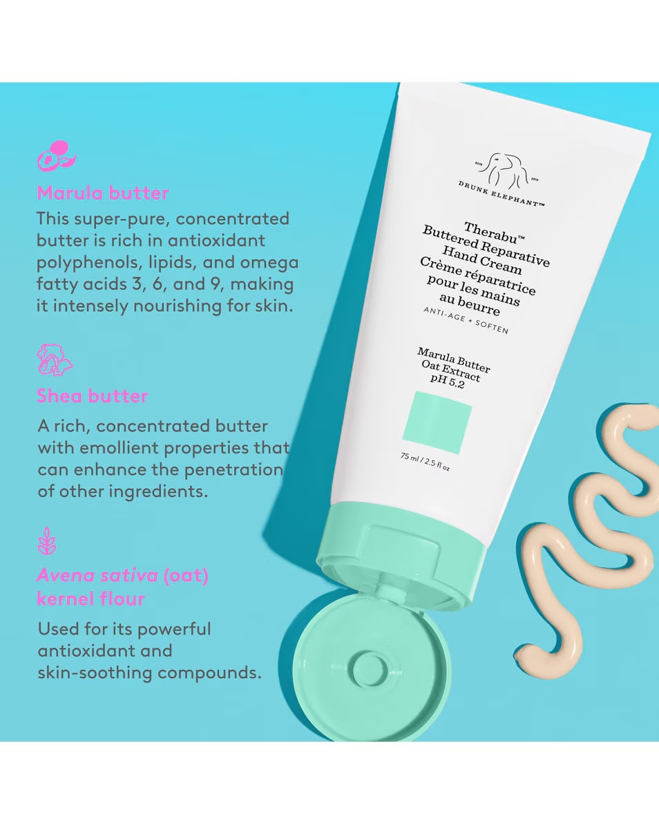 Cremă reparatoare de mâini cu unt DRUNK ELEPHANT Body Therabu™