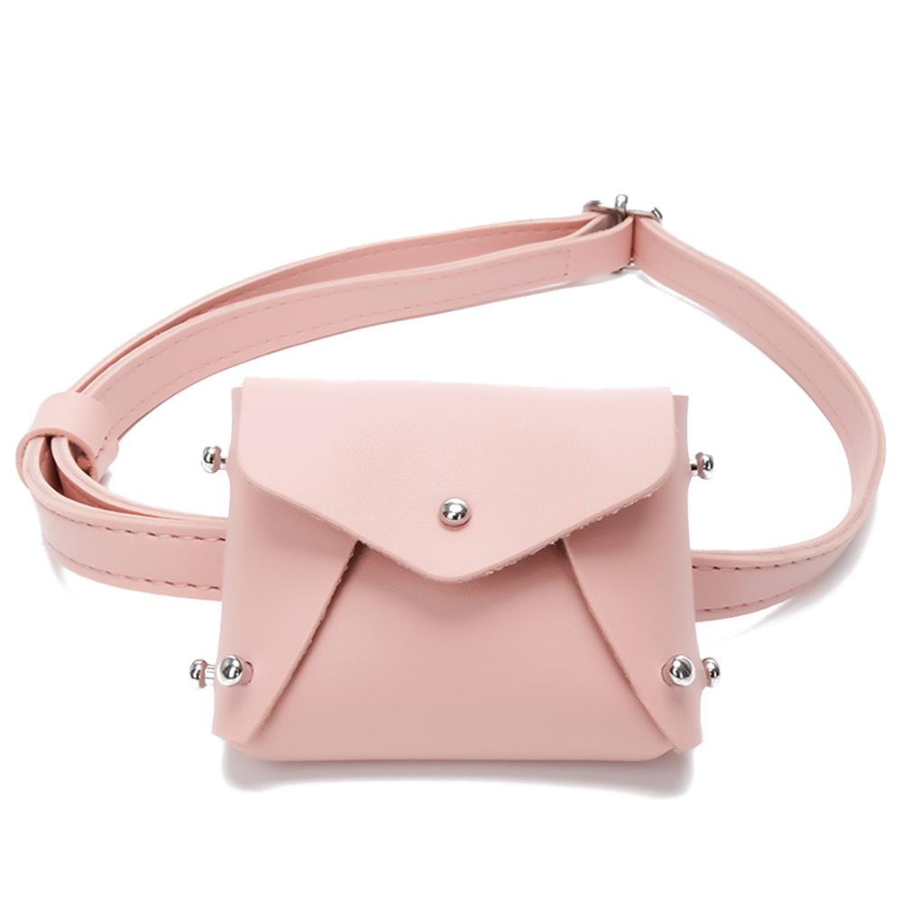 Borsa mini per bambina con rivetti, alla moda, carina, per bambine, in pelle PU, marsupio, borsa a tracolla, borse a spalla