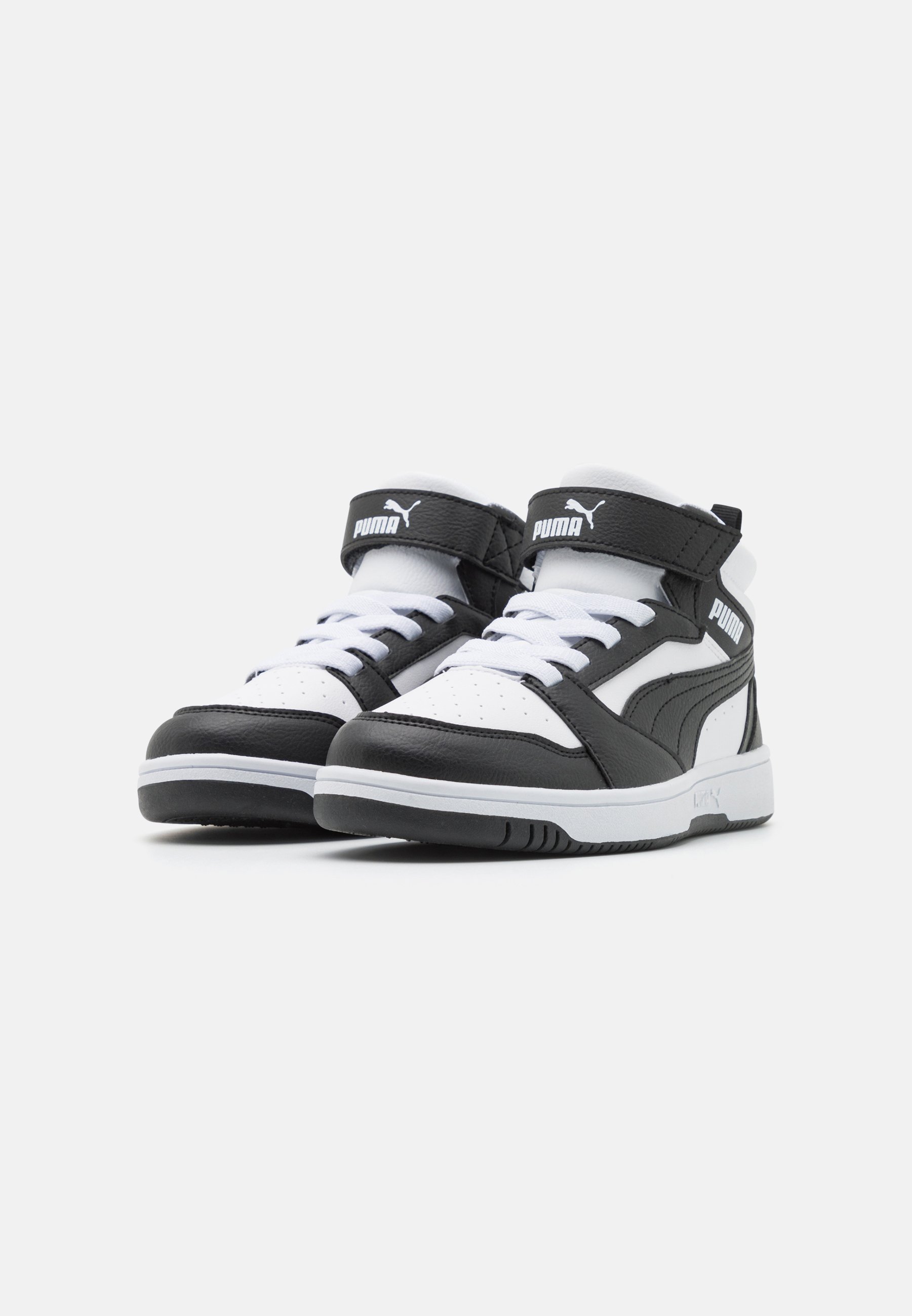 Puma REBOUND V6 MID UNISEXE - Baskets montantes - blanc/noir/gris anthracite