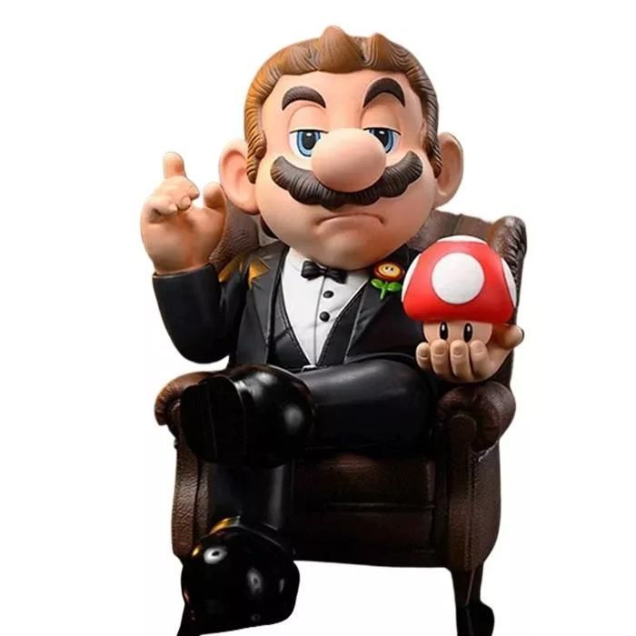 Mario GK Godfather PVC Figurines Collection Statue Toy Model Children's