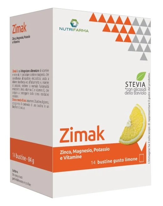 Zimak voedingssupplement met mineraalzout, Arnacia-smaak, 14 zakjes