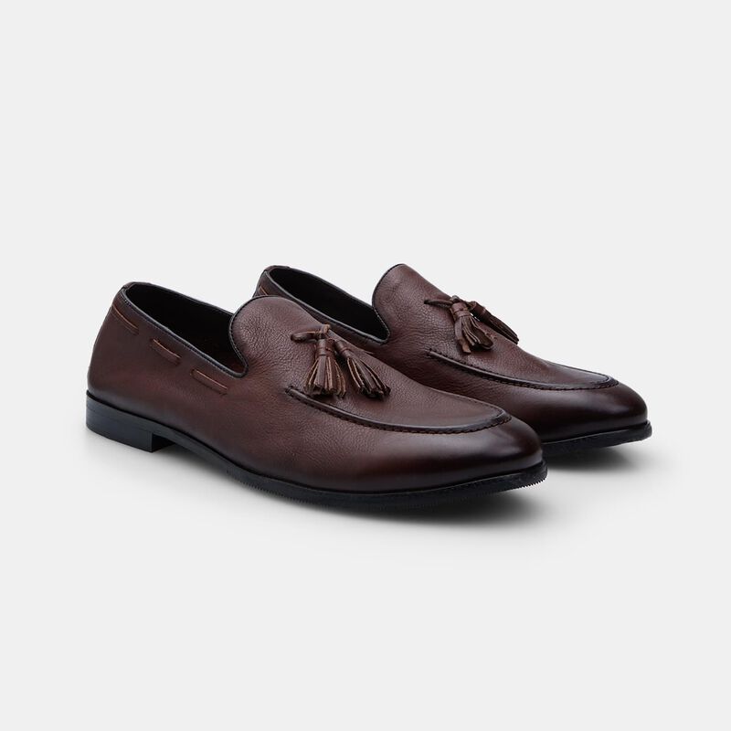 BATA Eleganckie skórzane mokasyny męskie