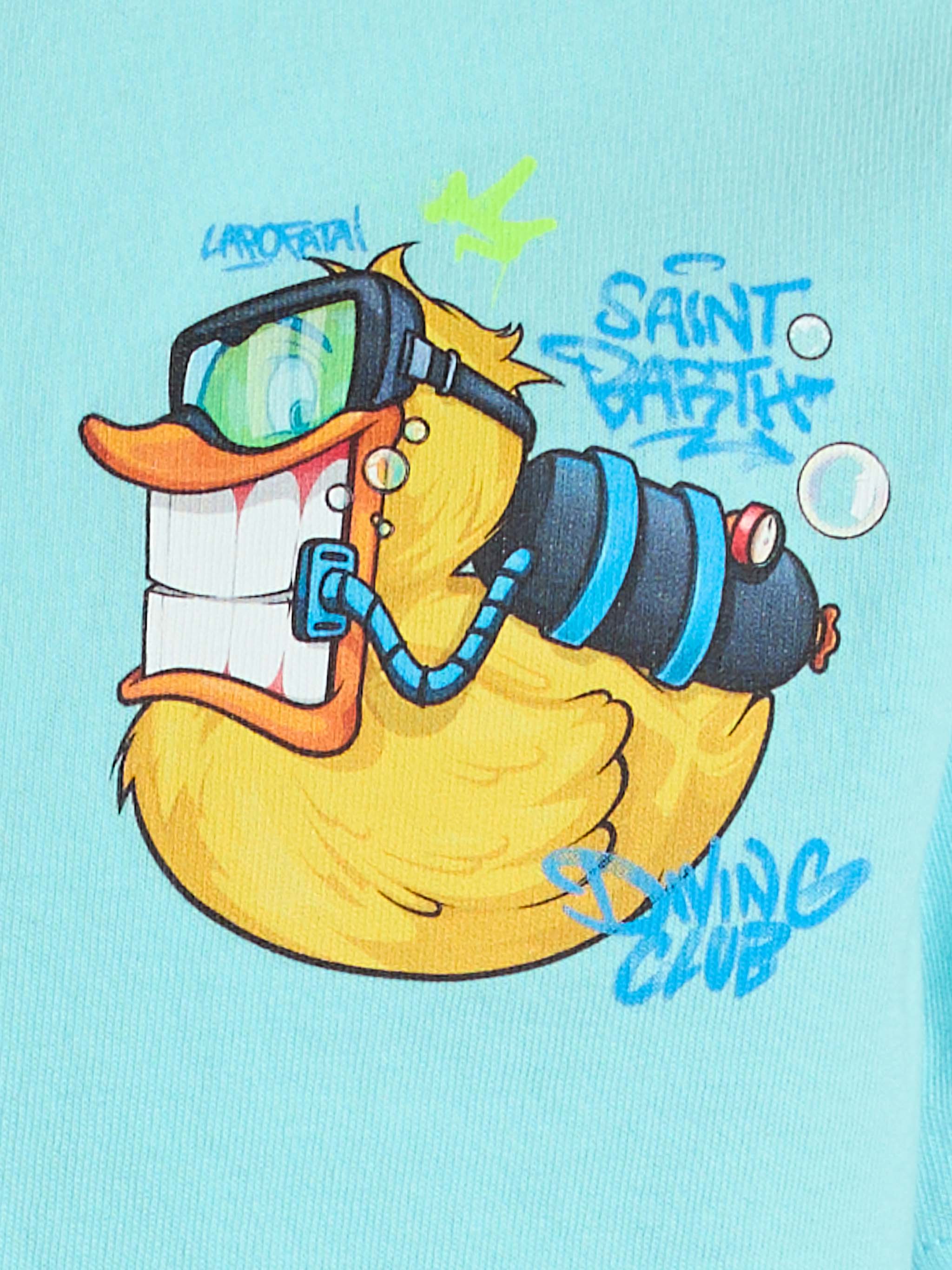 T-shirt da bambino in cotone con stampa paperelle criptopuppets | EDIZ