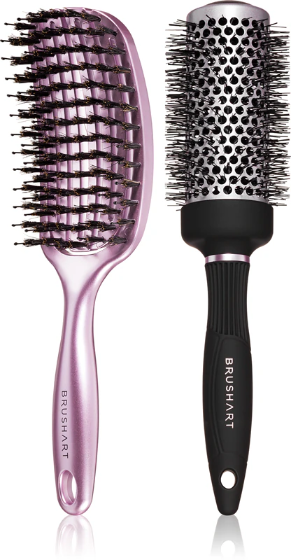 BrushArt Haarbürsten-Set mit Hitzeschutz – Geschenkset