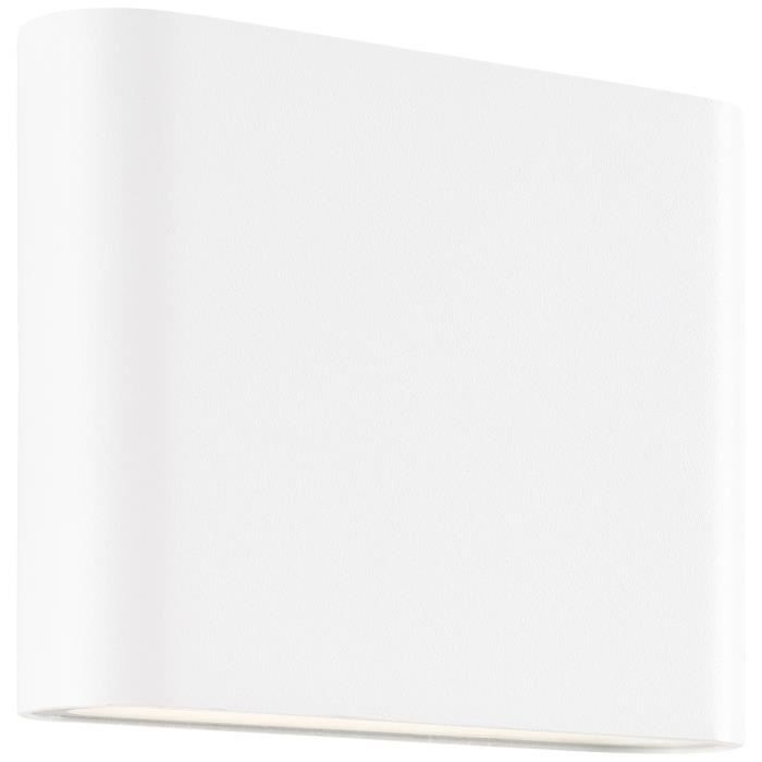 Applique da esterno - BRILLIANT - WELBIE - Metallo e vetro - Bianca - LED integrato da 7W