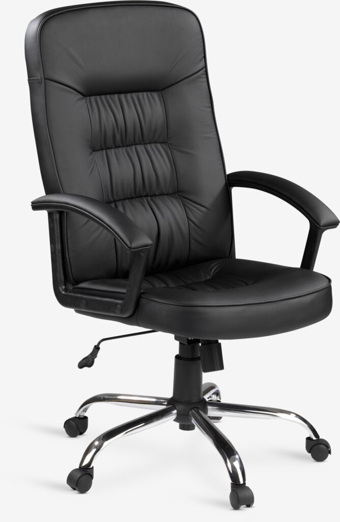 SKODSBORG SKODSBORG Biuro kėdė Juoda dirbtinė oda/chromas