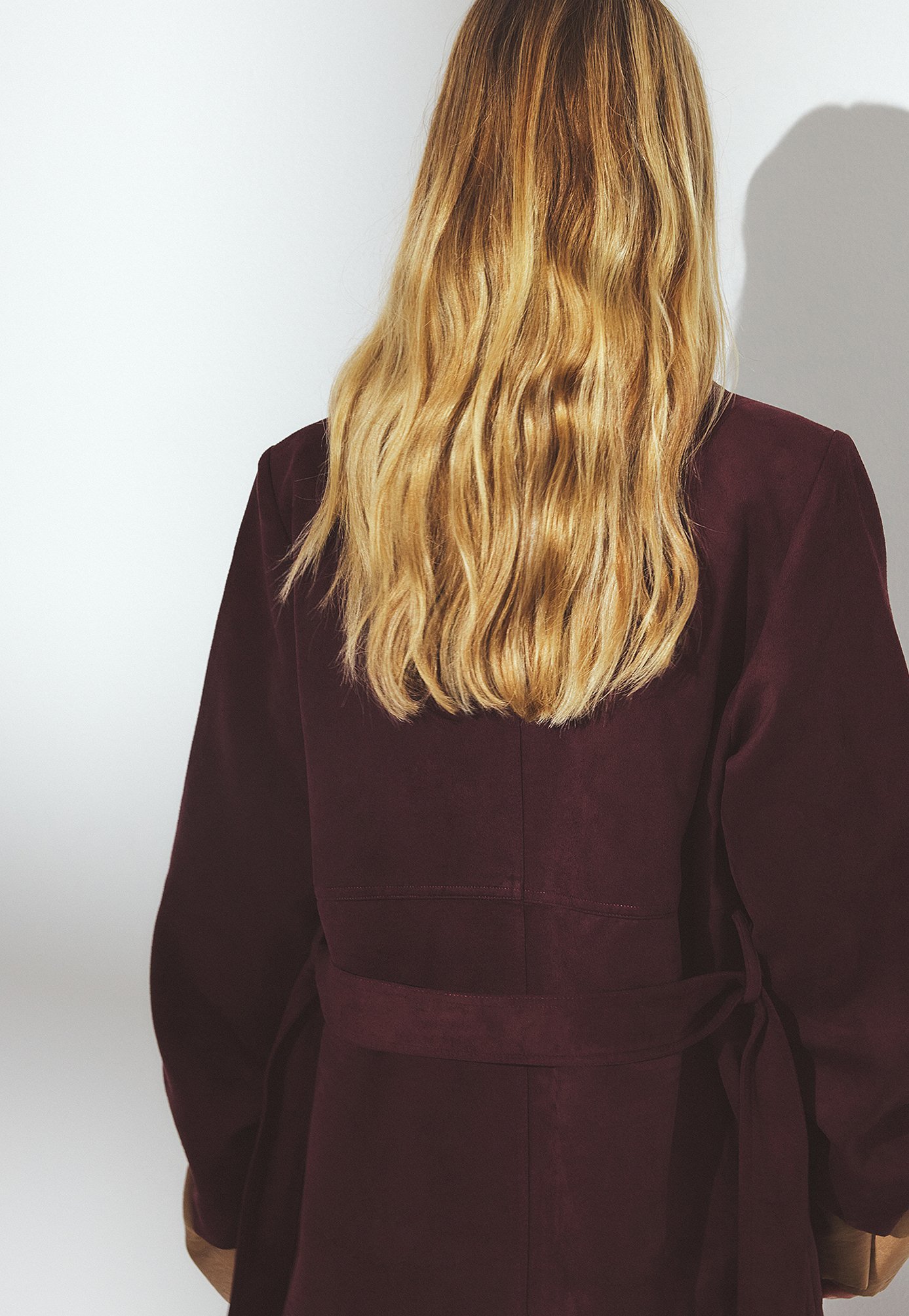 NA-KD Trenchcoat - bordeauxrood