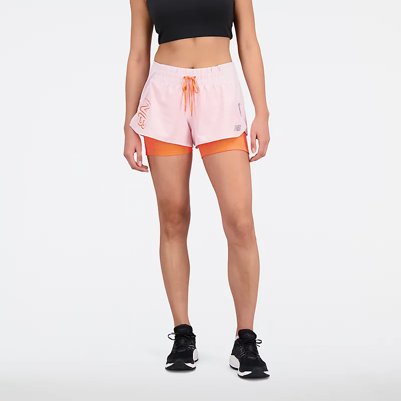 2-in-1 Impact Run Laufshorts für Damen mit Print – STEINROSA