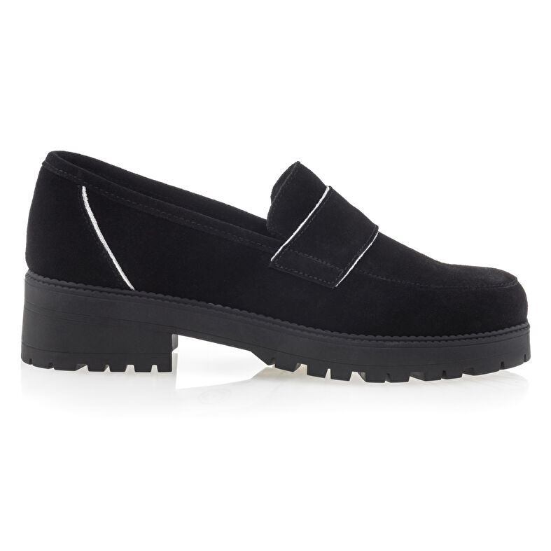 Damskie czarne mokasyny/buty żeglarskie
