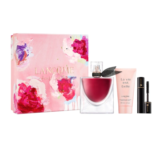 Lancôme La Vie Est Belle L'Elixir woda perfumowana 50 ml   balsam do ciała 50 ml   tusz do rzęs Hypnôse Black 2 ml