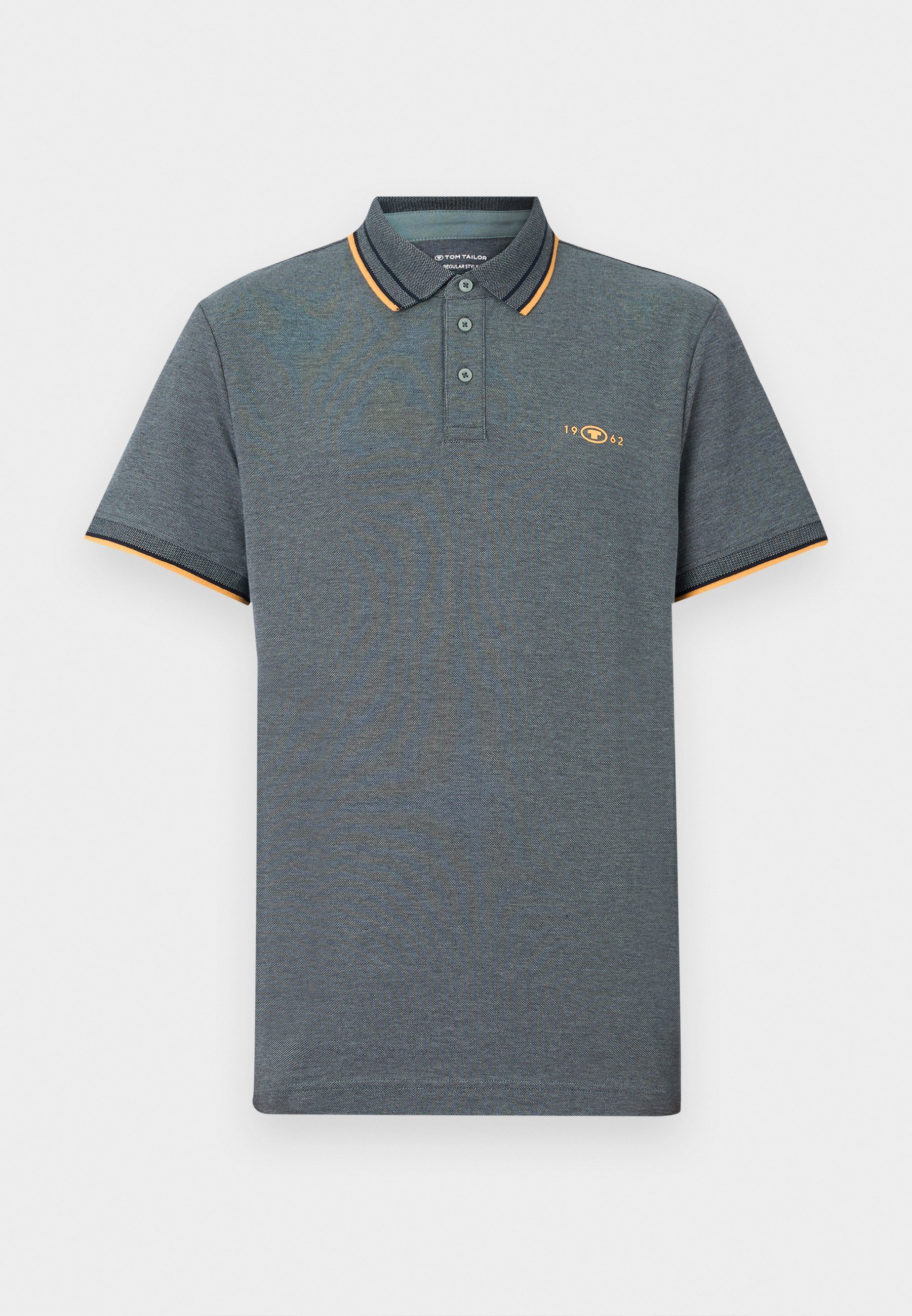 TOM TAILOR Poloshirt - marineblauw/grijs mintgroen