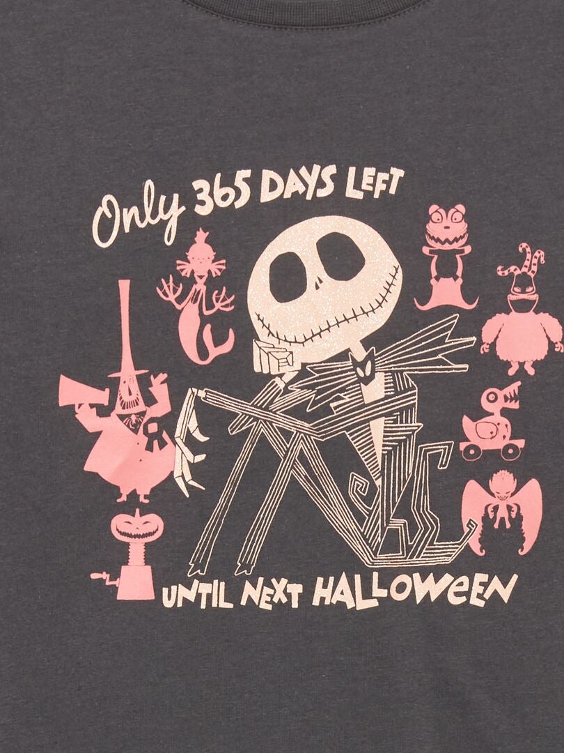 Koszulka z okrągłym dekoltem Disneya – Halloween – czarna