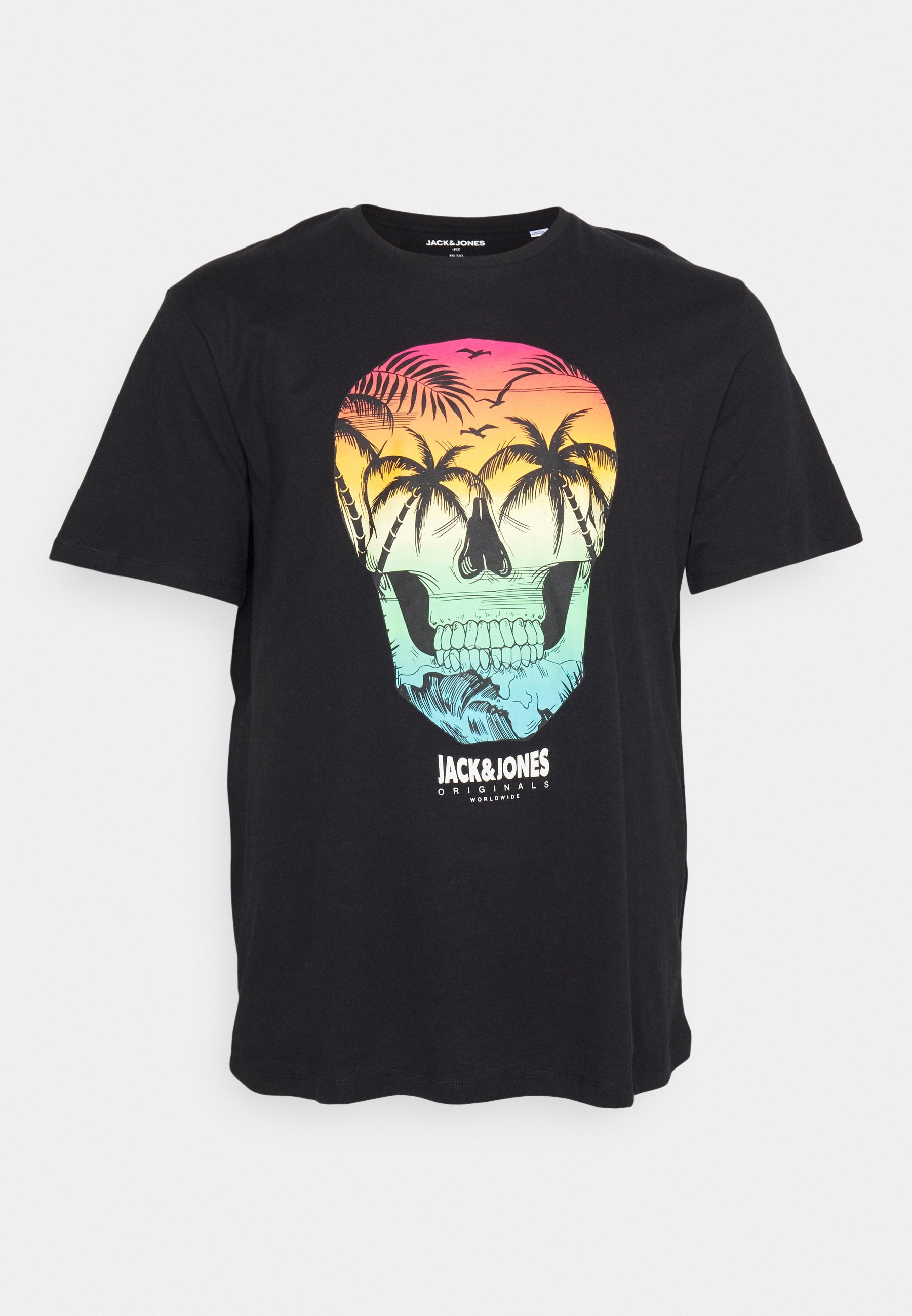 Jack & Jones JORMINDSKULL T-shirt met ronde hals - T-shirt met print - zwart