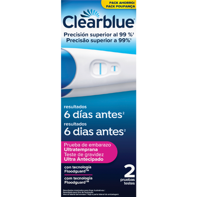 Clearblue Ultra Early -raskaustestipakkaus 6 päivää 2 yksikköä 2 yksikköä