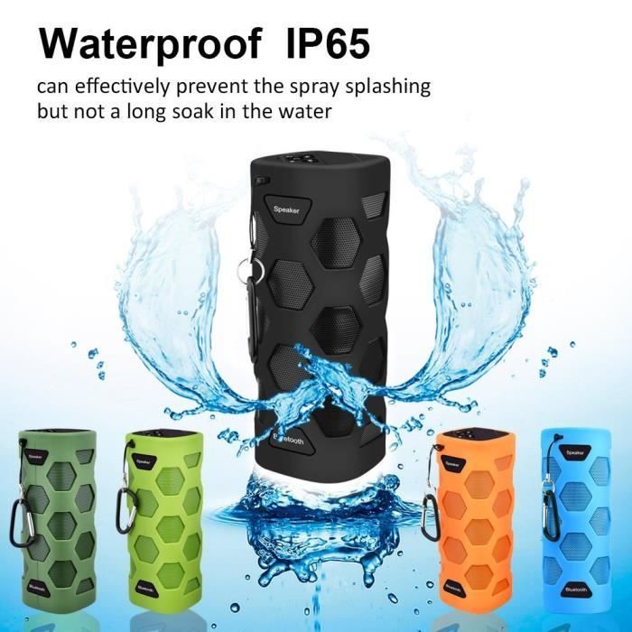Link-e ®: Portable Bluetooth speaker, waterproof, dustproof and shockproof - NFC, hands-free function, microphone...