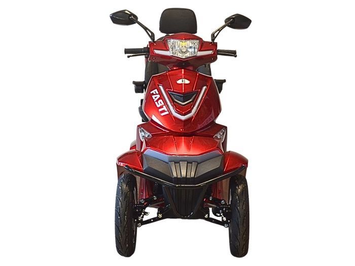 Scooter elettrico Electroride FASTI 4 MAX da 1000 watt a 4 ruote per persone con mobilità ridotta, omologato per la circolazione stradale, giallo.