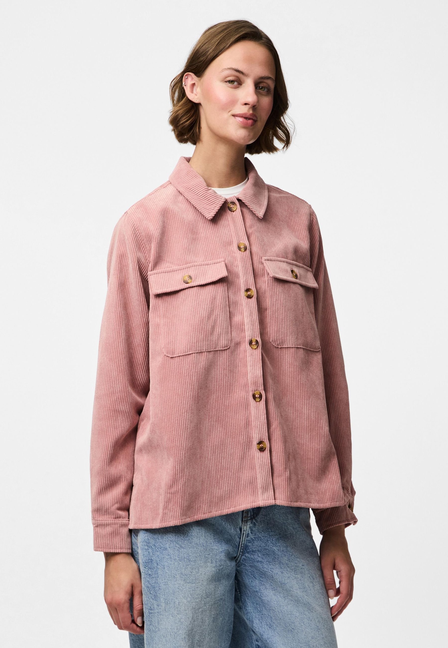 Chemise Pieces PCEFFI - Chemisier boutonné - rose cendré