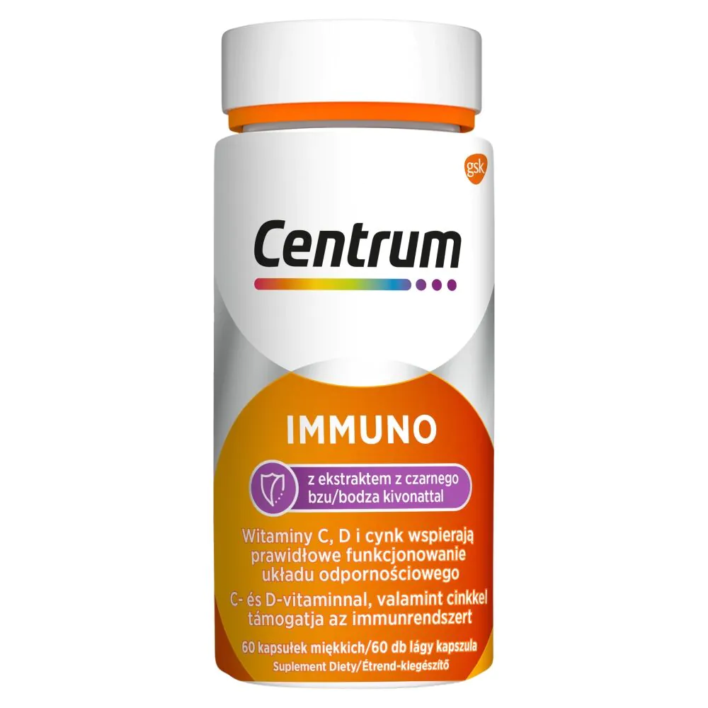 Centrum Immuno z Ekstraktem Czarnego Bzu Kapsułki