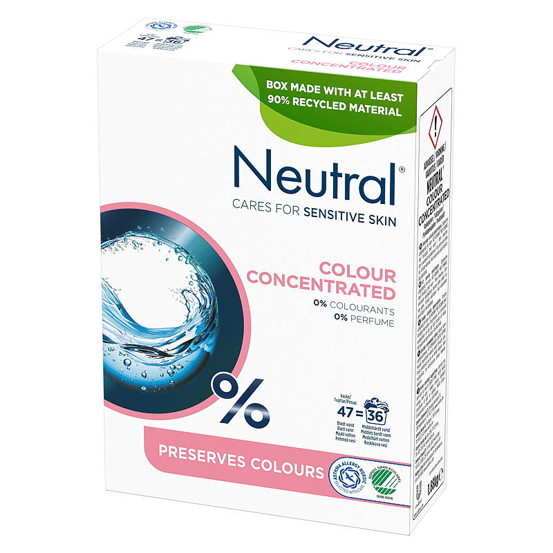 Detergente en polvo neutro 1,88 kg Color neutro