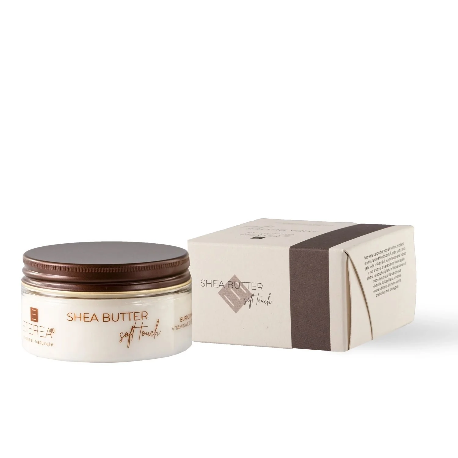 Soft Touch Shea Butter - Burro Corpo, Tratt.viso 24 ore lenitiva, Crema corpo doposole, Trattamento Antiforfora