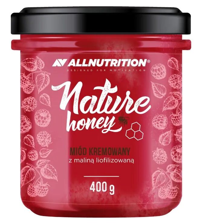 Allnutrition Nature Honey Raspberry - miód 400 g