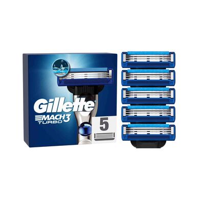 Gillette Mach 3 Turbo -teränvaihtopakkaus 5 kpl