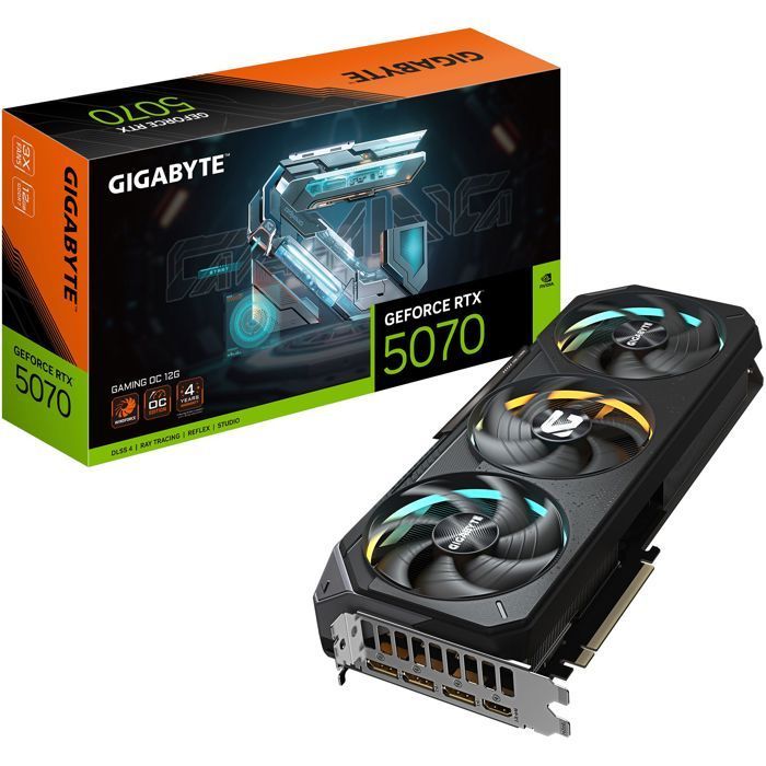 Gigabyte - Carte graphique - GeForce RTX 5070 - Gaming OC - 12Go