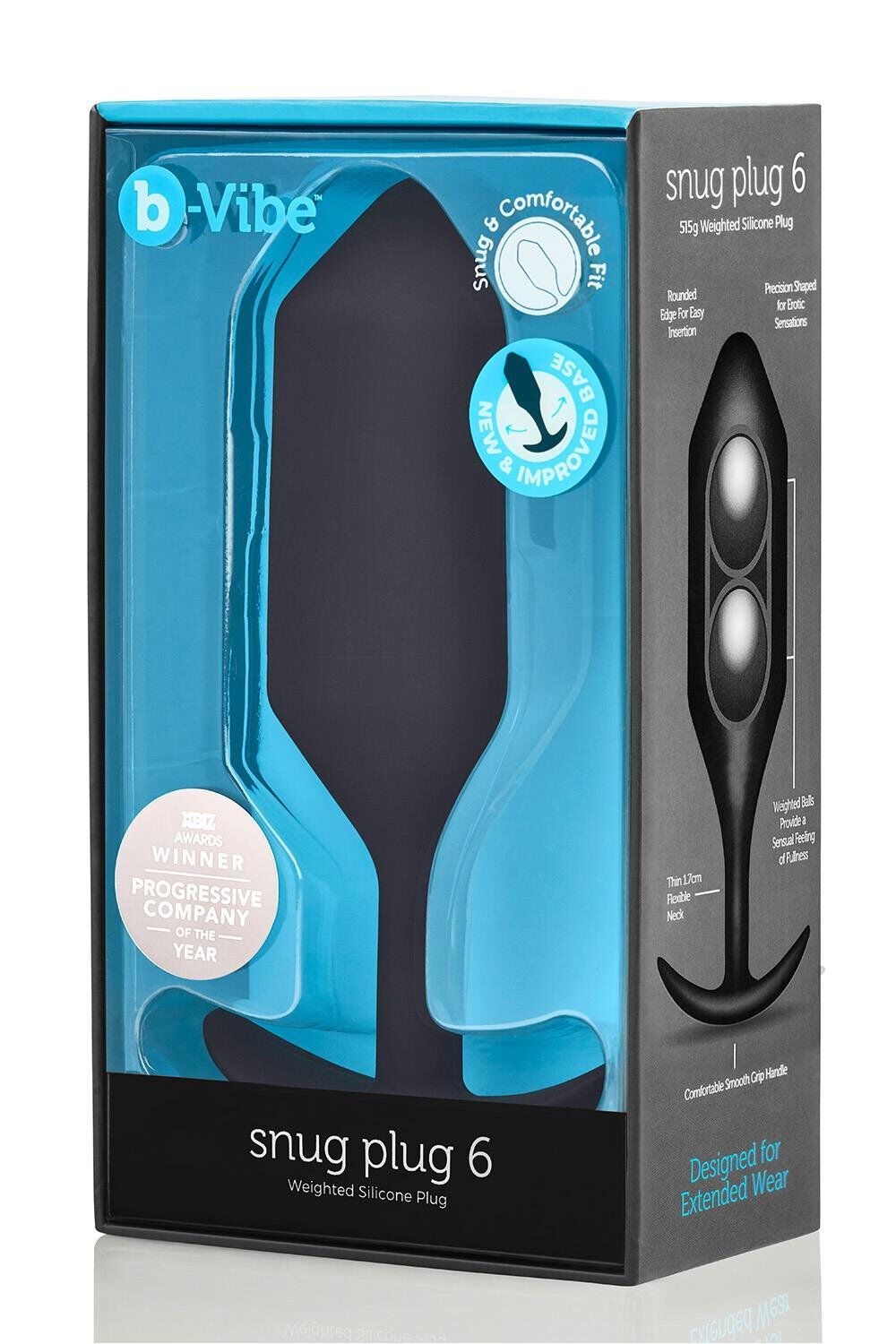 B-Vibe Snug Plug 6 Schwarz