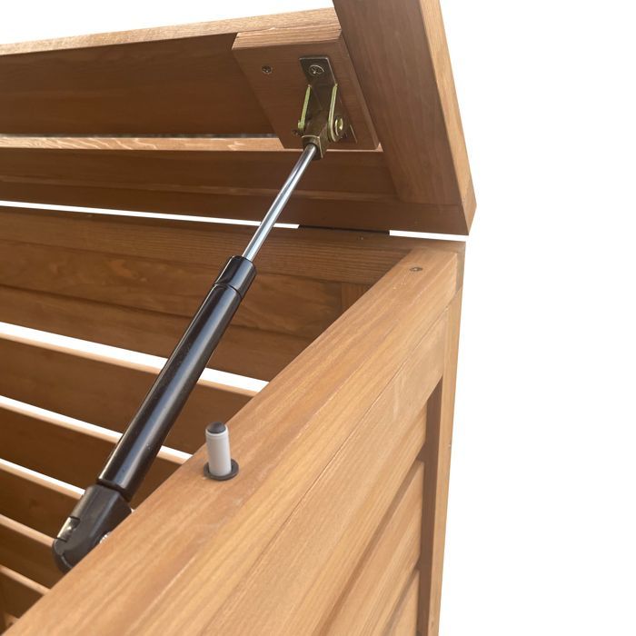 AXI Lex Cache Poubelle en Bois Marron - Abri poubelle pour 1 conteneur - Max. 240L - Abri Poubelle Extérieur avec Excellente