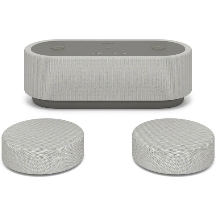 Système Home Cinema - SONY - HT-AX7 - Son 360 Spatial Sound - Sans fil - Haut-parleurs blancs