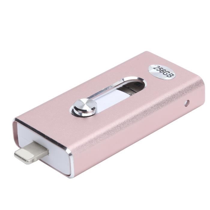 Clé USB 3 en 1 - TBEST - 256 Go - OTG - Compatible Android/iOS/Windows - Haute vitesse
