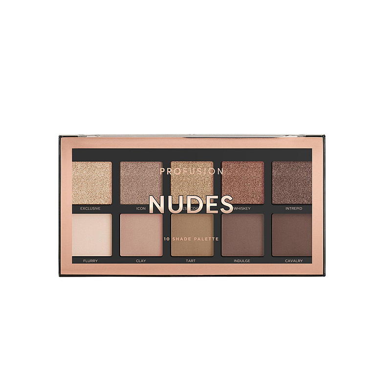 Øyenskygge 10 paletter nude