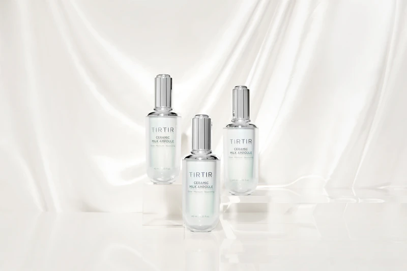 TIRTIR Ampola de Leite Cerâmico, sérum facial hidratante com efeito iluminador.