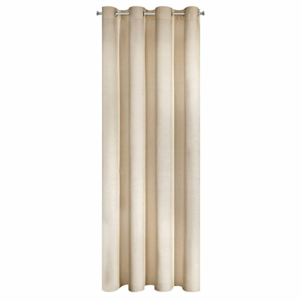 Zasłona RIA 140x250 cm Beżowa Przelotki Salon Sypialnia
