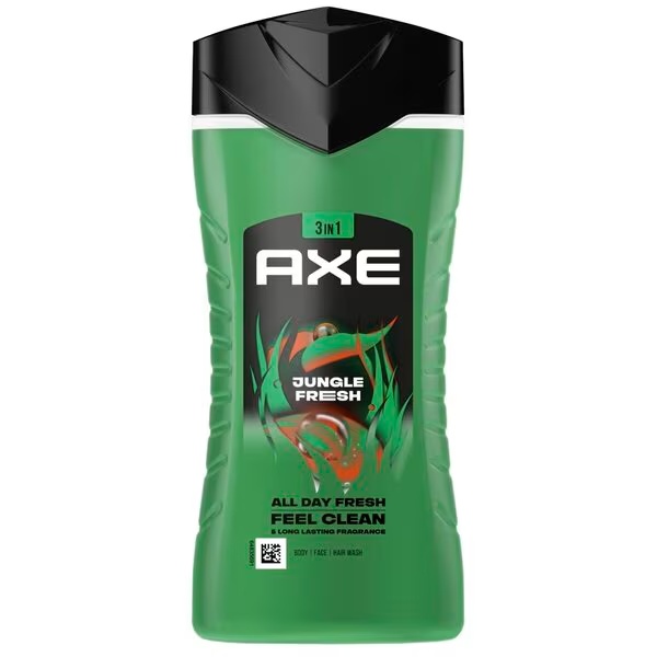Axe Jungle Fresh Extra Fresh 3-u-1 gel za tuširanje 250ml