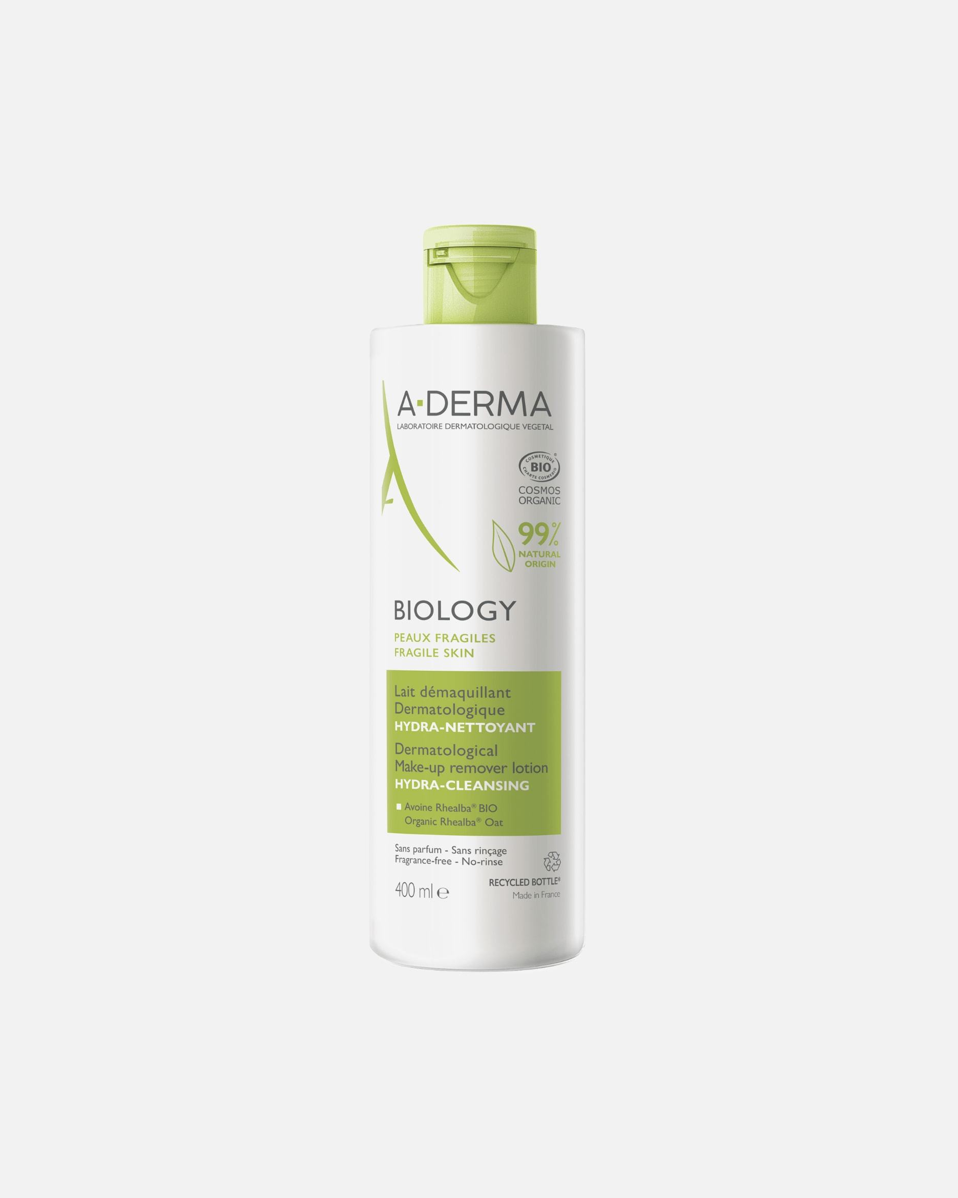 A-DERMA losion za skidanje šminke, biološki dermatološki losion za skidanje šminke – 400 ml