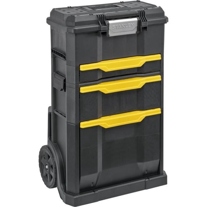 2-in-1 Modulo gereedschapswagen met lade en gereedschapskist met druksluiting - STANLEY - STST1-70345